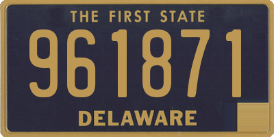 DE license plate 961871