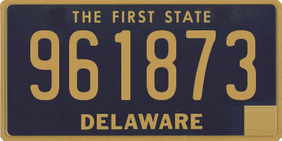 DE license plate 961873