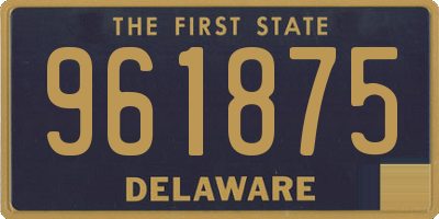 DE license plate 961875