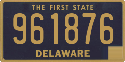 DE license plate 961876