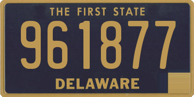 DE license plate 961877