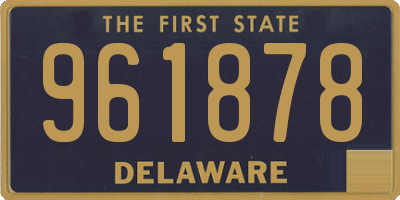 DE license plate 961878