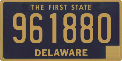 DE license plate 961880