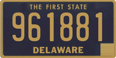 DE license plate 961881