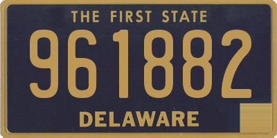 DE license plate 961882