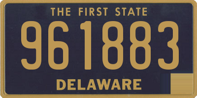 DE license plate 961883