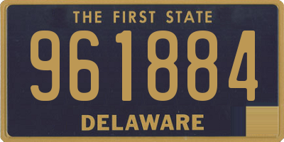 DE license plate 961884