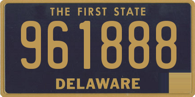 DE license plate 961888