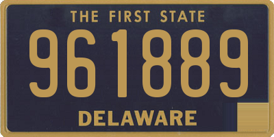 DE license plate 961889