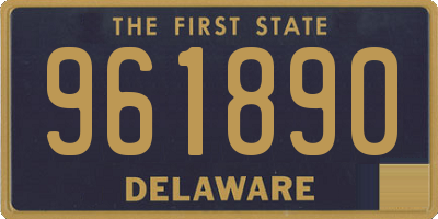 DE license plate 961890