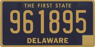 DE license plate 961895