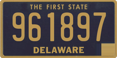 DE license plate 961897