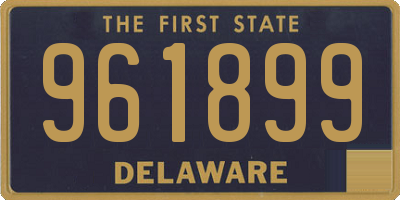 DE license plate 961899