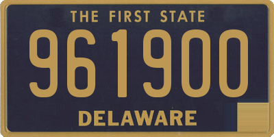 DE license plate 961900