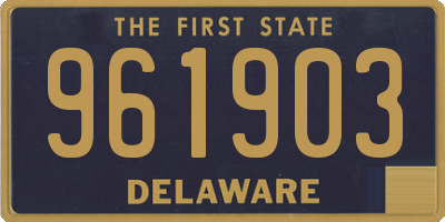 DE license plate 961903