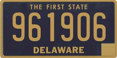DE license plate 961906
