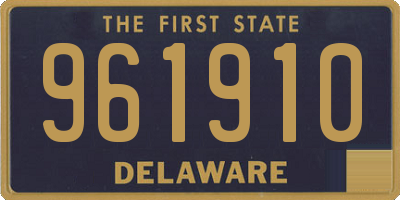 DE license plate 961910