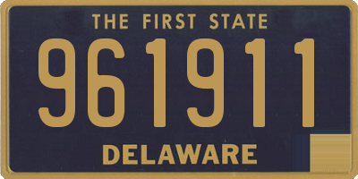 DE license plate 961911