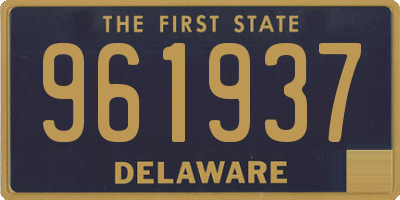 DE license plate 961937