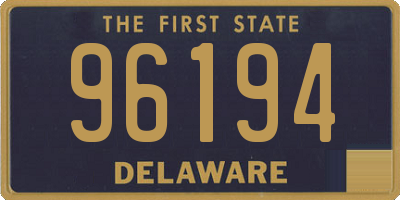 DE license plate 96194