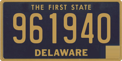 DE license plate 961940