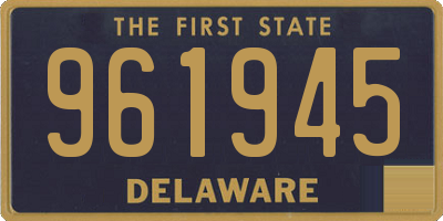 DE license plate 961945