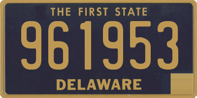 DE license plate 961953