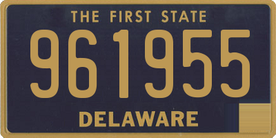 DE license plate 961955