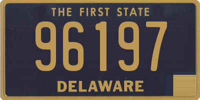 DE license plate 96197