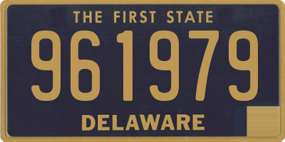 DE license plate 961979