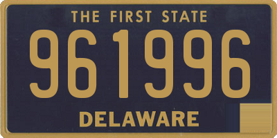 DE license plate 961996