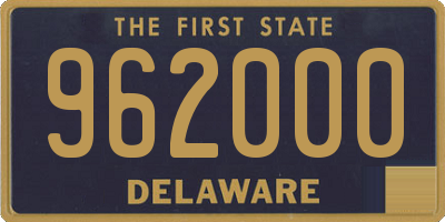 DE license plate 962000