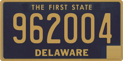 DE license plate 962004