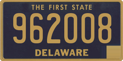 DE license plate 962008