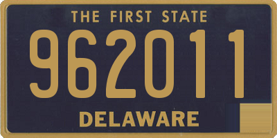 DE license plate 962011