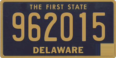 DE license plate 962015