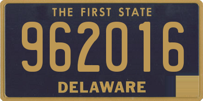 DE license plate 962016