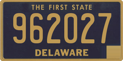DE license plate 962027