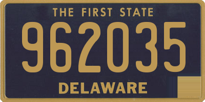 DE license plate 962035