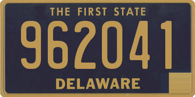 DE license plate 962041