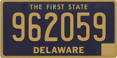 DE license plate 962059