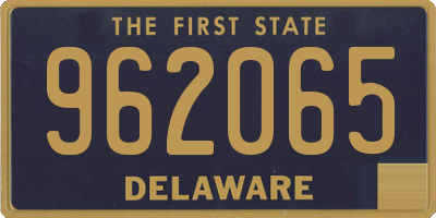 DE license plate 962065