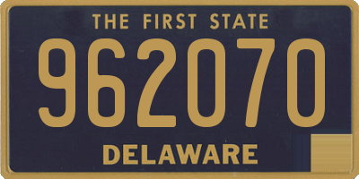 DE license plate 962070