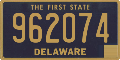 DE license plate 962074