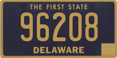 DE license plate 96208