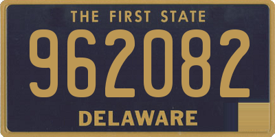 DE license plate 962082