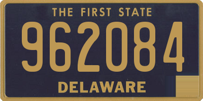 DE license plate 962084