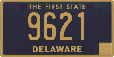 DE license plate 9621