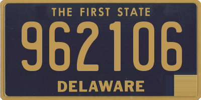 DE license plate 962106