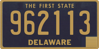 DE license plate 962113